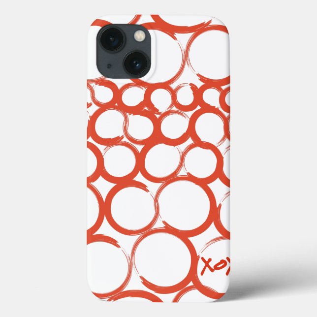 Coques Case-Mate iPhone Valentine a peint XOXO (Verso)