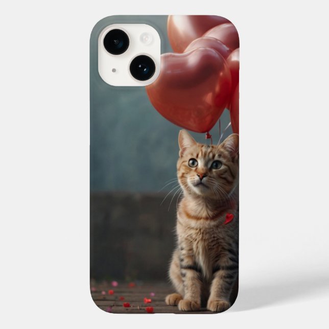 Coques Case-Mate iPhone Valentine Cat (Verso)