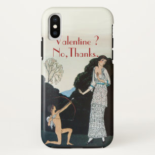 COQUE Case-Mate POUR iPhone VALENTINE ? NON, MERCI /RETRO ANTI VALENTINE'S DAY