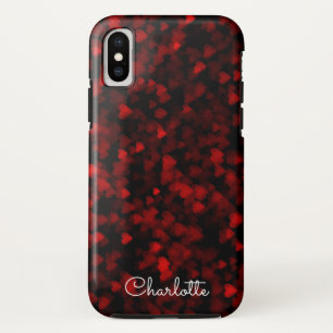 Case-Mate iPhone Case Valentine Red Bokeh Hearts