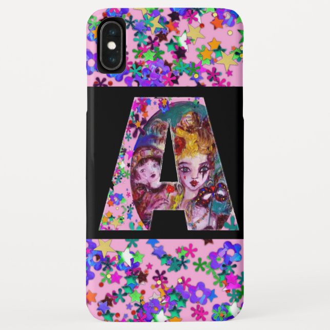 COQUES Case-Mate iPhone VALENTINE VÉNÉTIENNE MASQUÉRADE MONOGRAMME UNE LET (Dos)