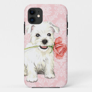 Case-Mate iPhone Case Valentine Westie rose