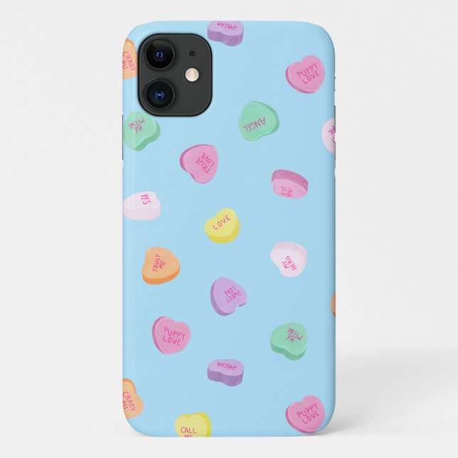 Coques Case-Mate iPhone Valentines Day Candy Hearts Motif (Dos)