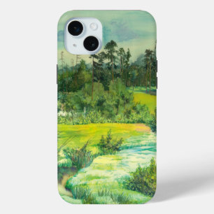 Coque iPhone 15 Mini vallée verte