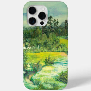 Coque iPhone 15 Pro Max vallée verte