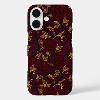 Coque Pour iPhone 16 Vampire Rose Garden Pattern Phone Case