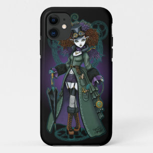Coque iPhone 11 Vampire victorien IPhone 5 de Steampunk de temple