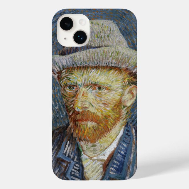 Coques Case-Mate iPhone Van Gogh Autoportrait Gris Sens Casquette Peinture (Verso)