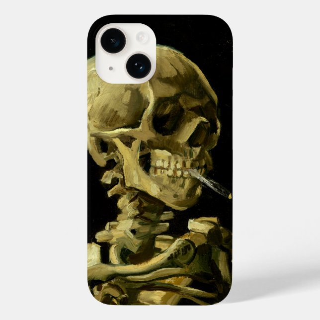 Coques Case-Mate iPhone Van Gogh Fumer du squelette (Verso)