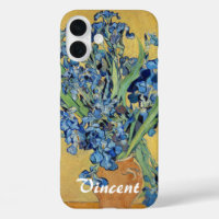 Van Gogh Irises Vase Bouquet de fleurs bleues Art