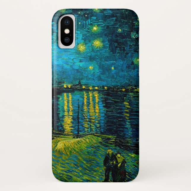 Coques Case-Mate iPhone Van Gogh Nuit étoilée sur le Rhône (Dos)