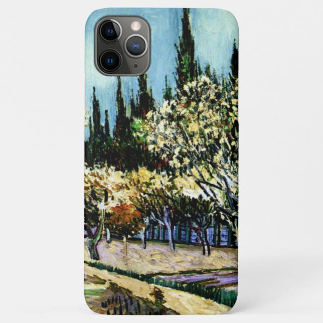 Coques Case-Mate iPhone Van Gogh - Orchard Entouré de Cyprès (Dos)