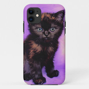Case-Mate iPhone Case Van Gogh Style Chat pourpre