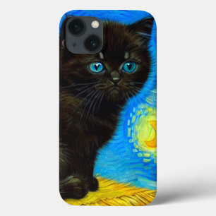 Case-Mate iPhone Case Van Gogh Style Starry Night Cat