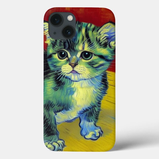 Coques Case-Mate iPhone Van Gogh Tabby Cat (Verso)
