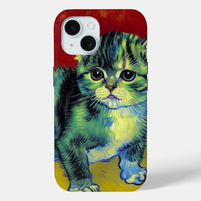 Coques Case-Mate iPhone Van Gogh Tabby Cat (Verso)