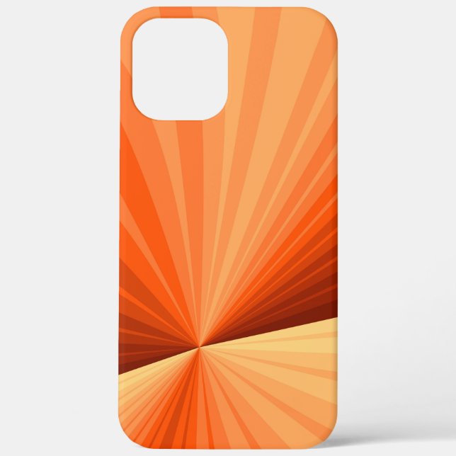 Coques Case-Mate iPhone Vanille rouge orange Abstraite moderne Fractale gr (Verso)