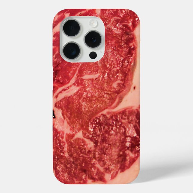 Coques Case-Mate iPhone Vapeur de Ribeye de viande crue (Verso)