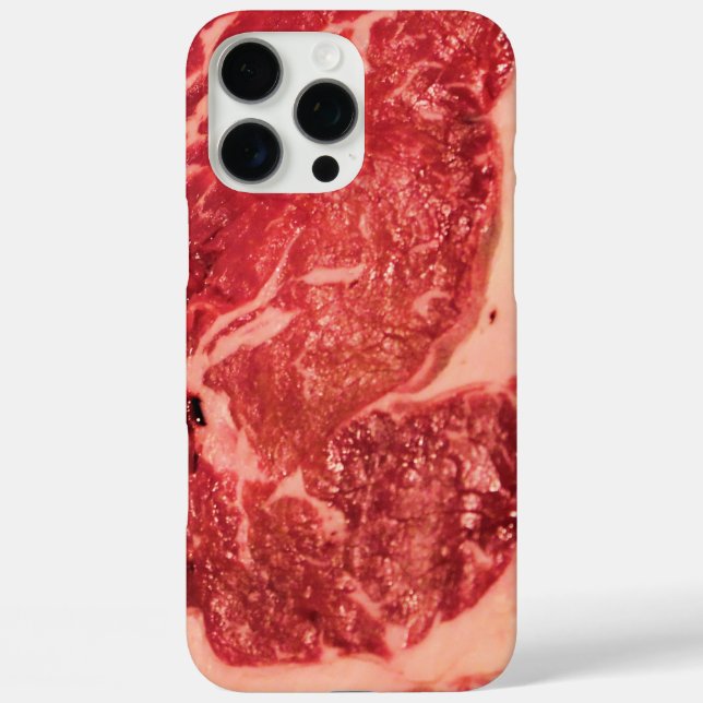 Coques Case-Mate iPhone Vapeur de Ribeye de viande crue (Verso)