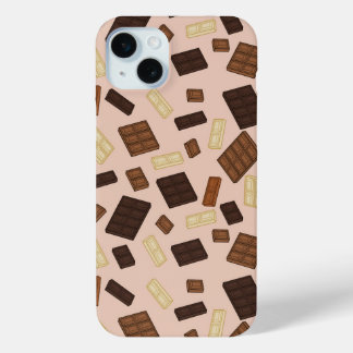 Coque iPhone 15 Mini Variété de conception de barres de chocolat