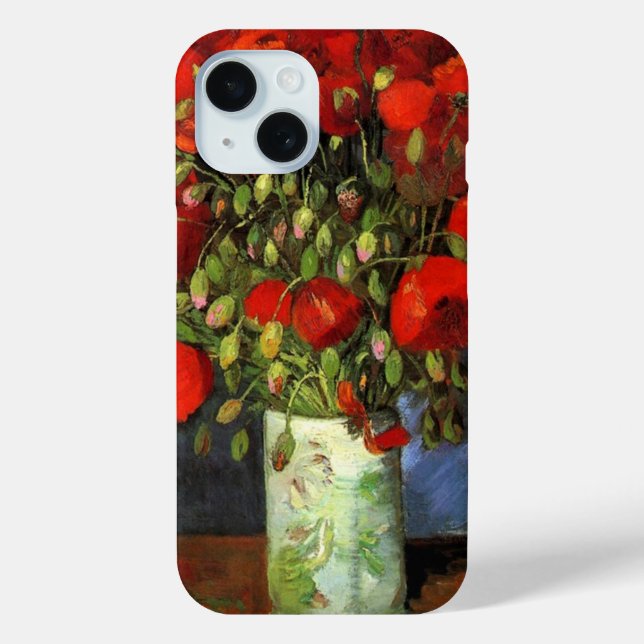 Coques Case-Mate iPhone Vase avec des papillons rouges | Vincent van Gogh (Verso)
