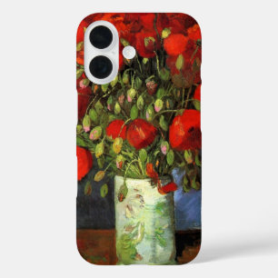 Coque Pour iPhone 16 Vase avec des papillons rouges   Vincent van Gogh