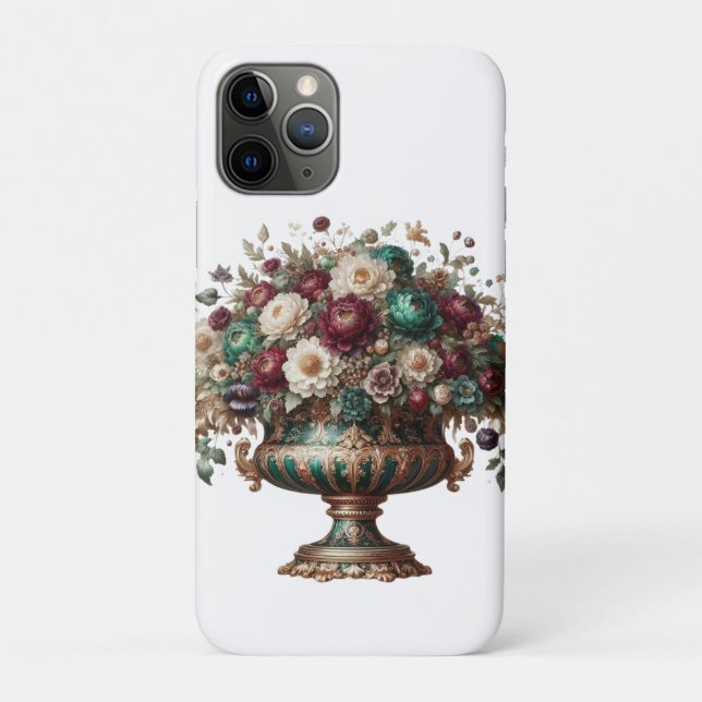 Coques Case-Mate iPhone Vase floral de Bavière victorien (Dos)