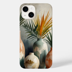 Coque Pour iPhone 14 Vases tropicales dans les teintes aquarelles