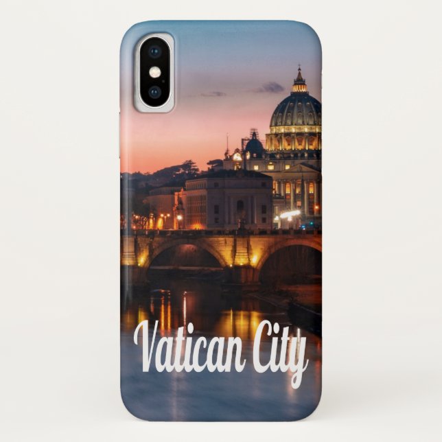 Coques Case-Mate iPhone Vatican La Nuit Église Catholique Romaine (Dos)