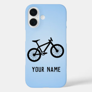 Coque Pour iPhone 16 Vélo hors route - un VTT avec son nom