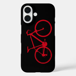 Coque Pour iPhone 16 vélo rouge, vélo