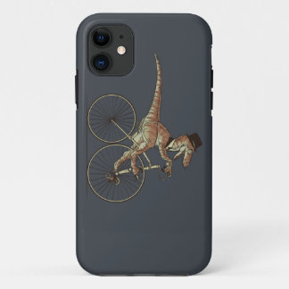 Coque Case-Mate Pour iPhone Velociraptor de monsieur montant un Unicicyle