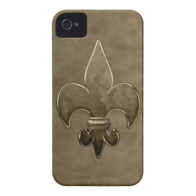 Coques Case-Mate iPhone Velours Or Saints Fleur De Lis (Dos)