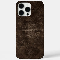 Velvety Bronze Damask | Grunge baroque Brown