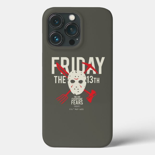 Coques Case-Mate iPhone Vendredi 13 | Armes - Masque de hockey (Verso)