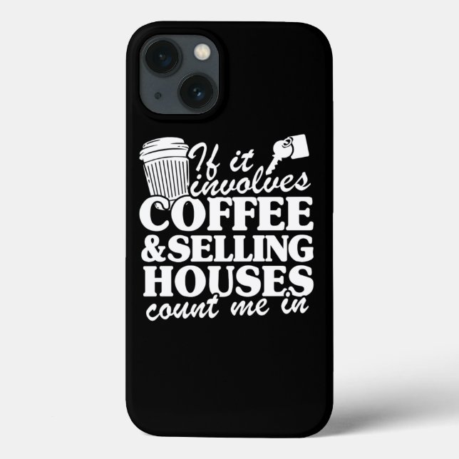 Coques Case-Mate iPhone Vente de café Maisons Realtor Agent Immobilier Gi (Verso)
