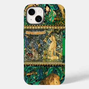 COQUE POUR iPhone 14 VERDURE, ANIMAUX FORESTIERS, FOX ET LIVRE, FLORAL 