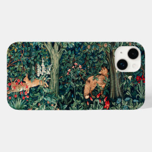 Coque Pour iPhone 14 Plus VERDURE, Hares d'ANIMAUX FORESTIERS, Renard, Flora