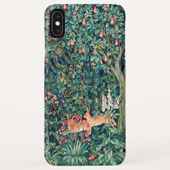 Coques Case-Mate iPhone VERDURE, Hares d'ANIMAUX FORESTIERS, Vert Floral (Dos)