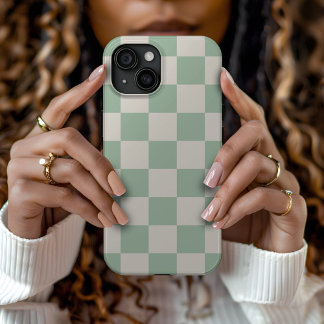Coque Pour iPhone 15 Vérification rétroactive Sage Green