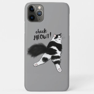 Case-Mate iPhone Case Vérifier Meowt - Drôle noir et blanc flot de chats