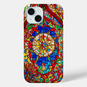 Coque Pour iPhone 15 Verre Abstrait Vibrant