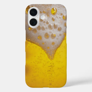 Coque Pour iPhone 16 Verre de bière avec bulles et mousse