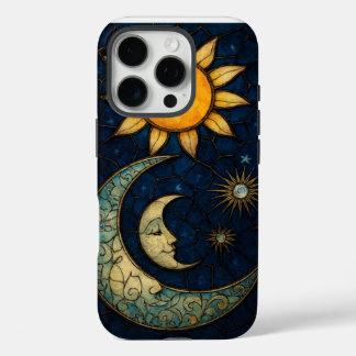 Coques iPhone 16 Pro Verre de taches Design de Tarot mystique Étoiles d