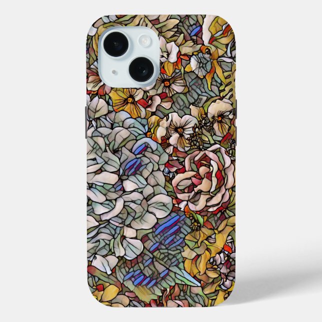 Coques Case-Mate iPhone Verre verni Botanique Floral (Verso)