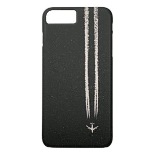 Coque iPhone 8 Plus/7 Plus Vers le haut de dans le Contrail de ciel/avion de