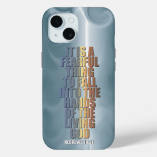 Coque Pour iPhone 15 Verset biblique - Hébreux 10:31