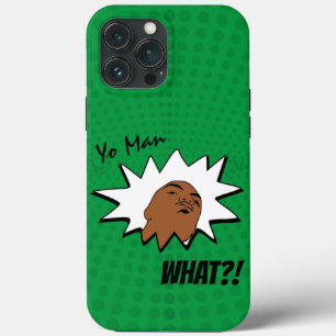 Case-Mate iPhone Case Vert blanc Yo Man Ce que vous voulez Mug Shot Comi