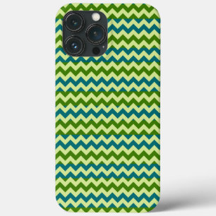 Case-Mate iPhone Case Vert bleu Chevron Zigzag