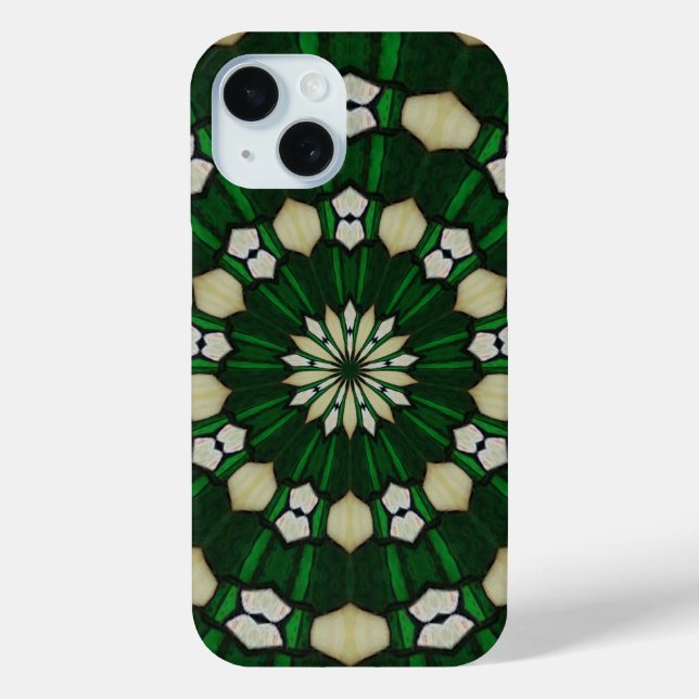 Coques Case-Mate iPhone Vert émeraude et verre d'ivoire (Verso)